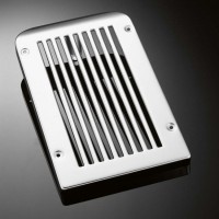 Highway Hawk Kryt chladiče s lamelami pro motocykly KAWASAKI VN800 Drifter/Vulcan/Vulcan Classic, chrom (1ks)